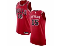 Women Nike Chicago Bulls #15 Chandler Hutchison Red NBA Jersey - Icon Edition