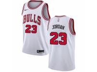 Women Nike Chicago Bulls #23 Michael Jordan White NBA Jersey - Association Edition