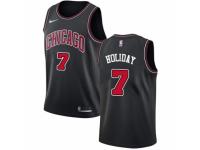 Women Nike Chicago Bulls #7 Justin Holiday Black NBA Jersey Statement Edition