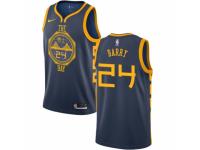 Women Nike Golden State Warriors #24 Rick Barry  Navy Blue NBA Jersey - City Edition