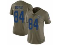 Women Nike Indianapolis Colts #84 Jack Doyle Limited Olive 2017 Salute to Service NFL Jersey
