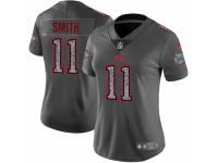 Women Nike Kansas City Chiefs #11 Alex Smith Gray Static Vapor Untouchable Game NFL Jersey