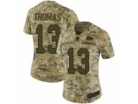 Women Nike Kansas City Chiefs #13 DeAnthony Thomas Limited Camo 2018 Salute to Service NFL Jersey