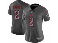Women Nike Kansas City Chiefs #2 Cairo Santos Gray Static Vapor Untouchable Game NFL Jersey