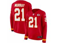 Women Nike Kansas City Chiefs #21 Eric Murray Limited Red Therma Long Sleeve NFL Jersey
