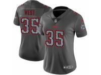 Women Nike Kansas City Chiefs #35 Charcandrick West Gray Static Vapor Untouchable Game NFL Jersey
