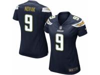 Women Nike Los Angeles Chargers #9 Nick Novak Game Navy Blue Team Color NFL Jersey