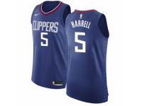 Women Nike Los Angeles Clippers #5 Montrezl Harrell Blue NBA Jersey - Icon Edition