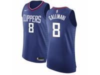 Women Nike Los Angeles Clippers #8 Danilo Gallinari Blue Road NBA Jersey - Icon Edition