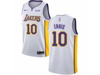 Women Nike Los Angeles Lakers #10 Tyler Ennis  White NBA Jersey - Association Edition