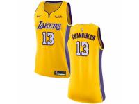 Women Nike Los Angeles Lakers #13 Wilt Chamberlain Gold Home NBA Jersey - Icon Edition