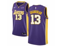 Women Nike Los Angeles Lakers #13 Wilt Chamberlain Purple NBA Jersey - Statement Edition