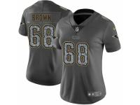 Women Nike Los Angeles Rams #68 Jamon Brown Gray Static Vapor Untouchable Game NFL Jersey