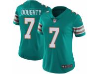 Women Nike Miami Dolphins #7 Brandon Doughty Aqua Green Alternate Vapor Untouchable Limited Player NFL Jersey