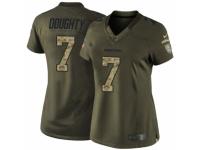 Women Nike Miami Dolphins #7 Brandon Doughty Limited Green Salute to Service NFL Jersey