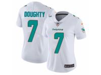 Women Nike Miami Dolphins #7 Brandon Doughty White Vapor Untouchable Limited Player NFL Jersey