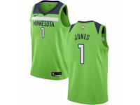 Women Nike Minnesota Timberwolves #1 Tyus Jones  Green NBA Jersey Statement Edition