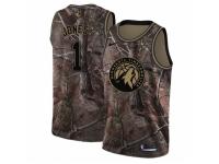 Women Nike Minnesota Timberwolves #1 Tyus Jones Swingman Camo Realtree Collection NBA Jersey