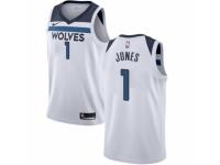 Women Nike Minnesota Timberwolves #1 Tyus Jones  White NBA Jersey - Association Edition