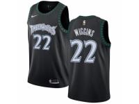 Women Nike Minnesota Timberwolves #22 Andrew Wiggins Swingman Black Hardwood Classics Jersey