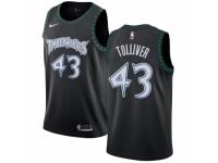 Women Nike Minnesota Timberwolves #43 Anthony Tolliver Swingman Black Hardwood Classics Jersey