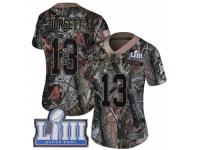 Women Nike New England Patriots #13 Phillip Dorsett Camo Rush Realtree Limited Super Bowl LIII Bound NFL Jersey