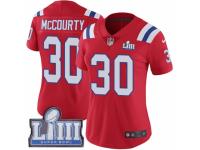 Women Nike New England Patriots #30 Jason McCourty Red Alternate Vapor Untouchable Limited Player Super Bowl LIII Bound NFL Jersey