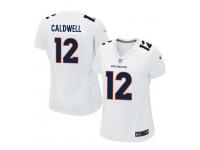 Women Nike NFL Denver Broncos #12 Andre Caldwell Game White Jersey