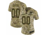 Women Nike Oakland Raiders #00 Jim Otto Limited Camo 2018 Salute to Service NFL Jersey