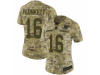 Women Nike Oakland Raiders #16 Jim Plunkett Limited Camo 2018 Salute to Service NFL Jersey