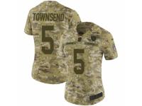 Women Nike Oakland Raiders #5 Johnny Townsend Limited Camo 2018 Salute to Service NFL Jersey