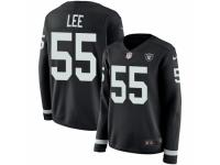 Women Nike Oakland Raiders #55 Marquel Lee Limited Black Therma Long Sleeve NFL Jersey