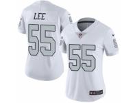 Women Nike Oakland Raiders #55 Marquel Lee Limited White Rush Vapor Untouchable NFL Jersey