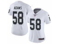 Women Nike Oakland Raiders #58 Tyrell Adams White Vapor Untouchable Limited Player NFL Jersey