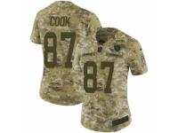 Women Nike Oakland Raiders #87 Jared Cook Limited Camo 2018 Salute to Service NFL Jersey