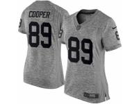 Women Nike Oakland Raiders #89 Amari Cooper Gray Stitched NFL Limited Gridiron Gray Jersey