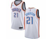 Women Nike Oklahoma City Thunder #21 Andre Roberson White Home NBA Jersey - Association Edition