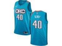 Women Nike Oklahoma City Thunder #40 Shawn Kemp  Turquoise NBA Jersey - City Edition