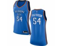 Women Nike Oklahoma City Thunder #54 Patrick Patterson  Royal Blue Road NBA Jersey - Icon Edition