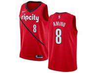 Women Nike Portland Trail Blazers #8 Al-Farouq Aminu Red  Jersey - Earned Edition