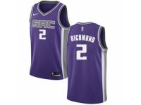Women Nike Sacramento Kings #2 Mitch Richmond Purple Road NBA Jersey - Icon Edition