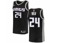 Women Nike Sacramento Kings #24 Buddy Hield  Black NBA Jersey Statement Edition