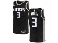 Women Nike Sacramento Kings #3 Yogi Ferrell Black NBA Jersey Statement Edition