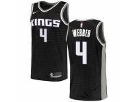 Women Nike Sacramento Kings #4 Chris Webber Black NBA Jersey Statement Edition
