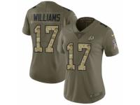 Women Nike Washington Redskins #17 Doug Williams Limited Olive/Camo 2017 Salute to Service NFL Jersey