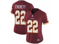 Women Nike Washington Redskins #22 Deshazor Everett Burgundy Red Team Color Vapor Untouchable Limited Player NFL Jersey