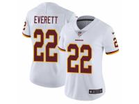 Women Nike Washington Redskins #22 Deshazor Everett White Vapor Untouchable Limited Player NFL Jersey