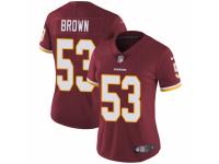 Women Nike Washington Redskins #53 Zach Brown Burgundy Red Team Color Vapor Untouchable Limited Player NFL Jersey