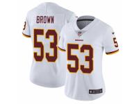 Women Nike Washington Redskins #53 Zach Brown White Vapor Untouchable Limited Player NFL Jersey