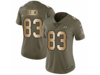 Women Nike Washington Redskins #83 Brian Quick Limited Olive/Gold 2017 Salute to Service NFL Jersey